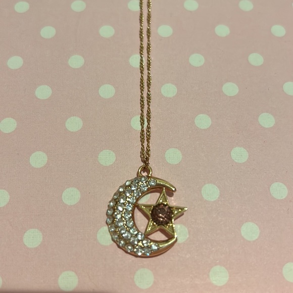 Moon and Star Necklace - Picture 3 of 3